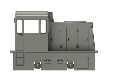 HO Scale GE 25ton Locomotive Shell