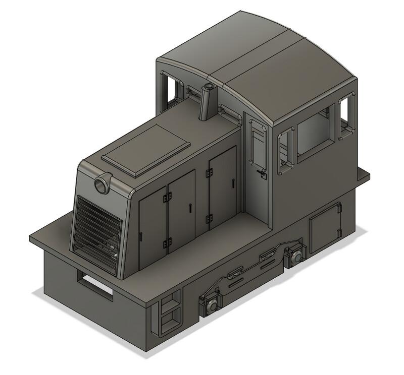 HO Scale GE 25ton Locomotive Shell