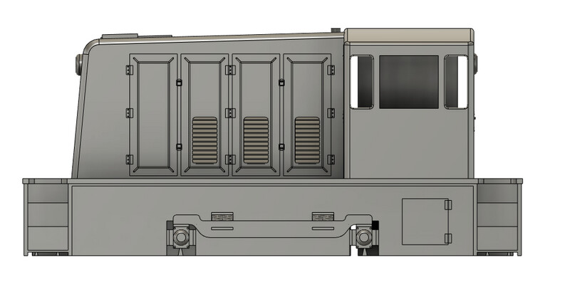 HO Scale GE 35ton Locomotive Shell