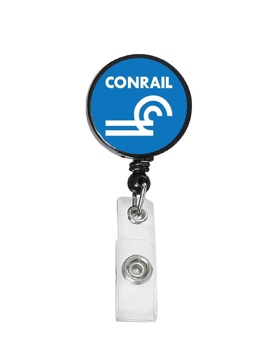 Railroad Logo Badge Reel - Conrail - Blue/White