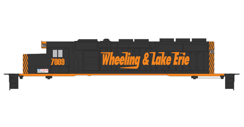 Wheeling &amp; Lake Erie Operation Lifesaver 50th Anniversary Loco Decal