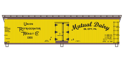 Mutual Dairy 40' Wood Reefer Decals
