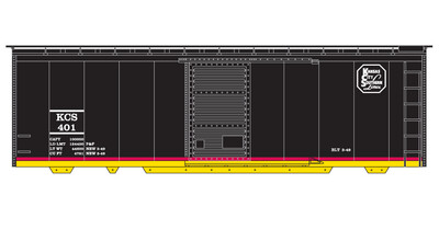 Kansas City Southern 40' Box Car Express V2 Decals
