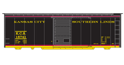 Kansas City Southern 40' Box Car Express V1 Decals