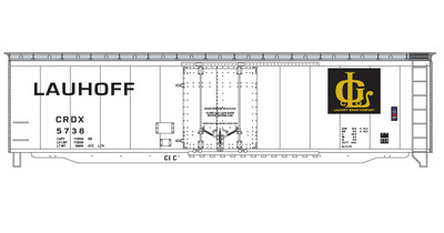 Lauhoff Grain 50' Plug Door Box Car Decals
