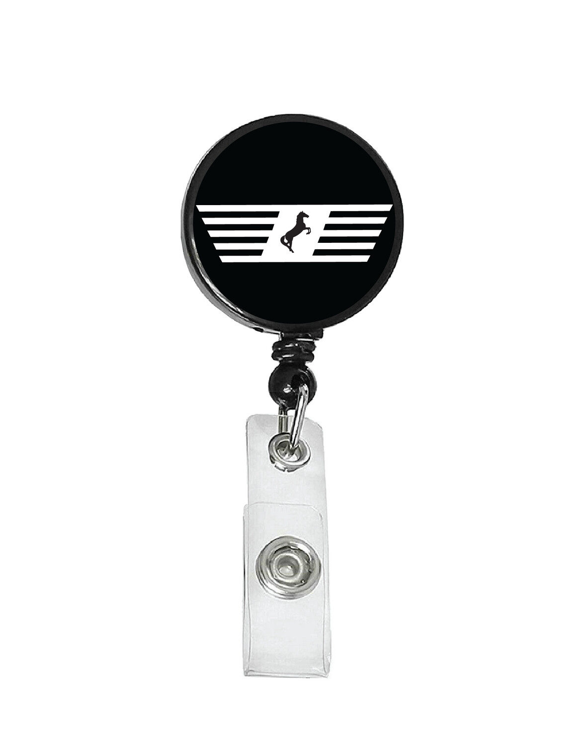 Railroad Logo Badge Reel - Norfolk Southern Black/White