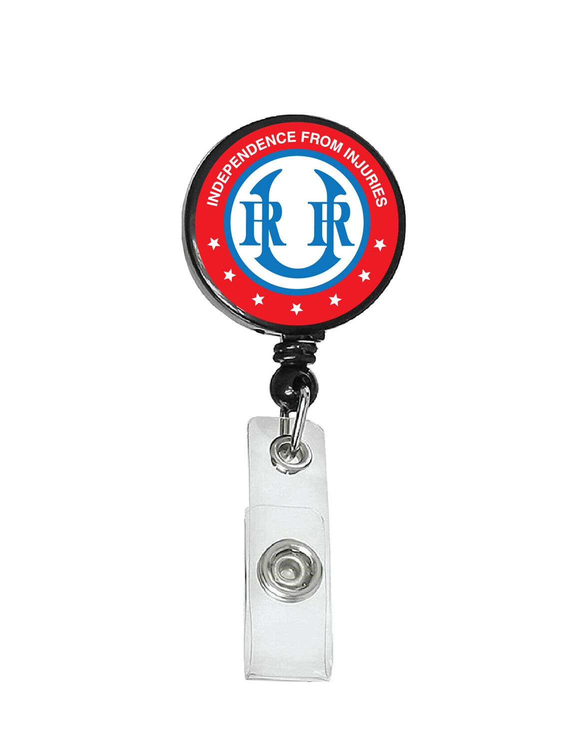 Railroad Logo Badge Reel - Union Railroad Safety Logo