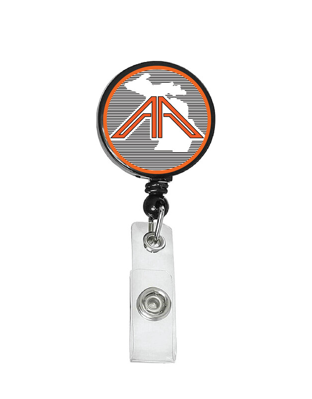 Railroad Logo Badge Reel - Ann Arbor Michigan Map Logo
