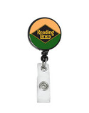 Railroad Logo Badge Reel - Reading Lines Yellow Green