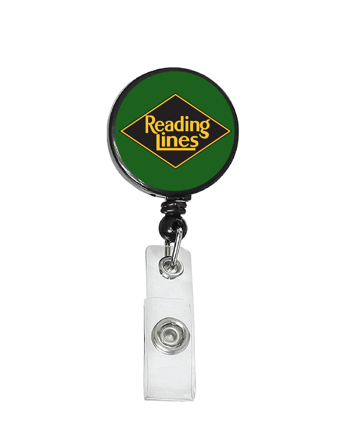 Railroad Logo Badge Reel - Reading Lines Green Logo