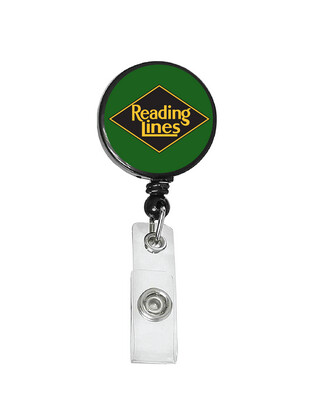 Railroad Logo Badge Reel - Reading Lines Green Logo