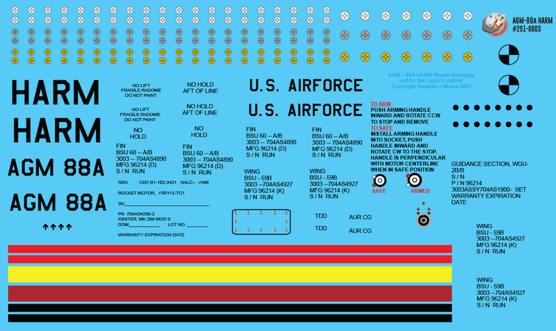 AGM-88A HARM Decals
