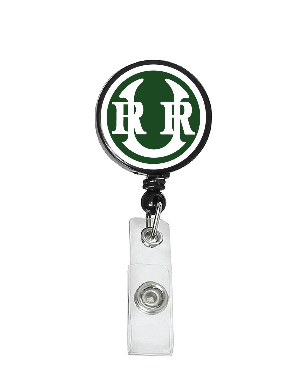 Railroad Logo Badge Reel - Union Railroad Green White logo