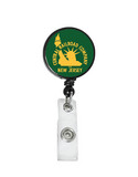 Railroad Logo Badge Reel - Central Railroad of New Jersey Green/Yellow Logo