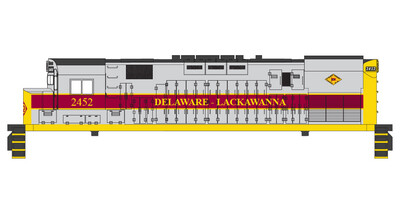 N Scale - Delaware-Lackawanna C424/5 Locomotive Decals