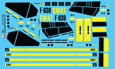Estes F-039 SWAT Decals