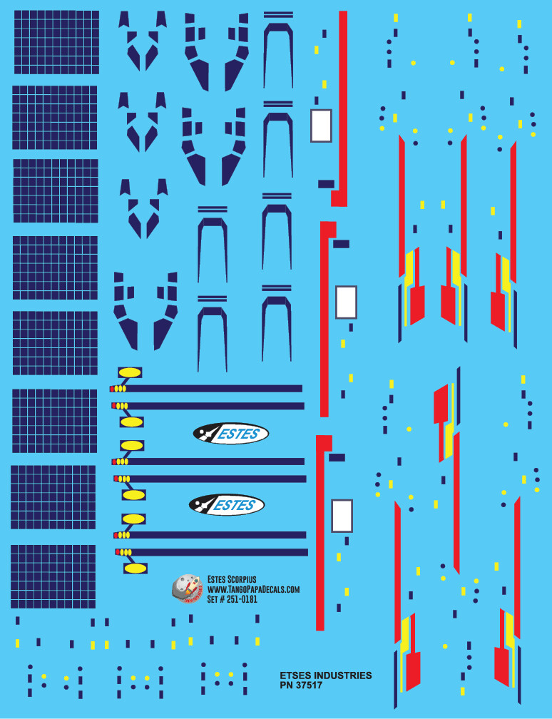 Estes Scorpius Decals