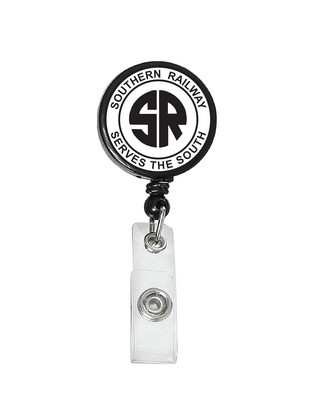 Railroad Logo Badge Reel - Southern Railway White Logo