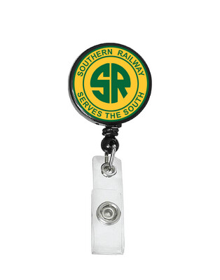 Railroad Logo Badge Reel - Southern Railway Yellow Logo