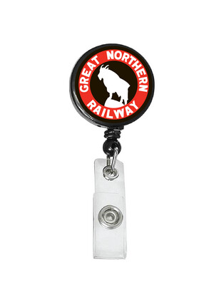 Railroad Logo Badge Reel - Great Northern Goat Logo