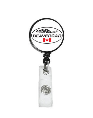 Railroad Logo Badge Reel - Beavercar White Logo