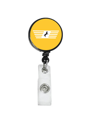 Railroad Logo Badge Reel - Norfolk Southern Wings Yellow Logo