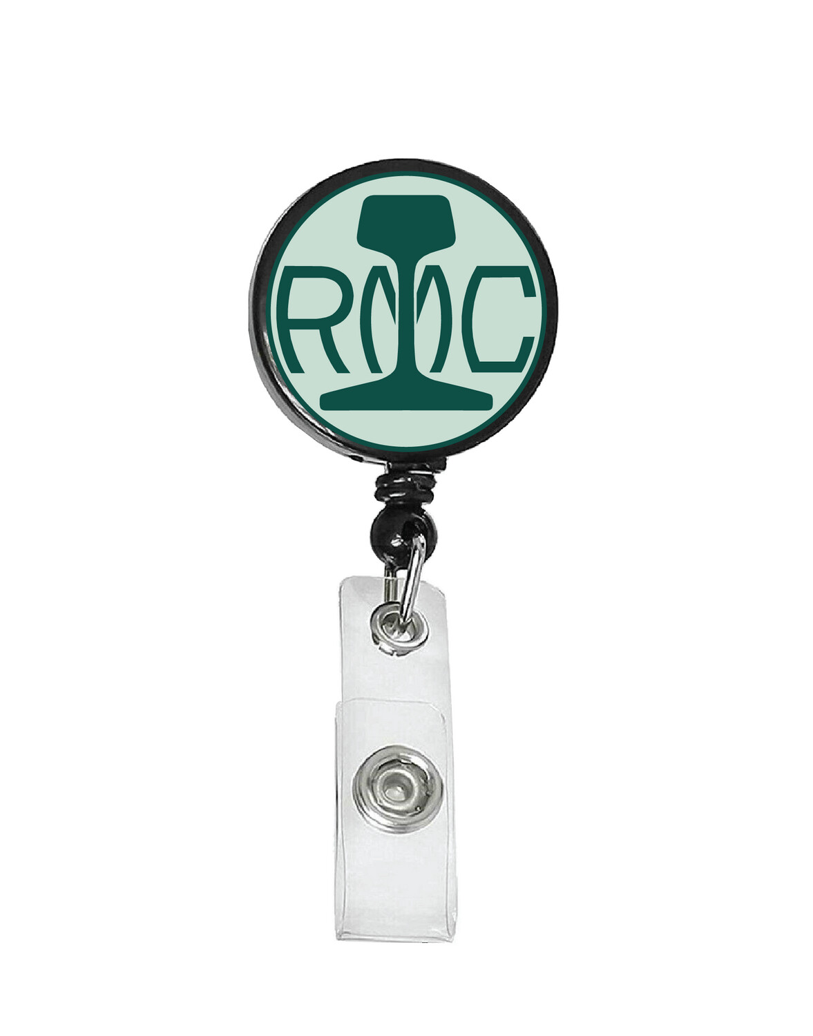 Railroad Logo Badge Reel - Rail Motor Car Logo