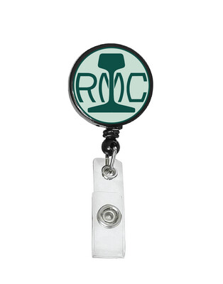 Railroad Logo Badge Reel - Rail Motor Car Logo