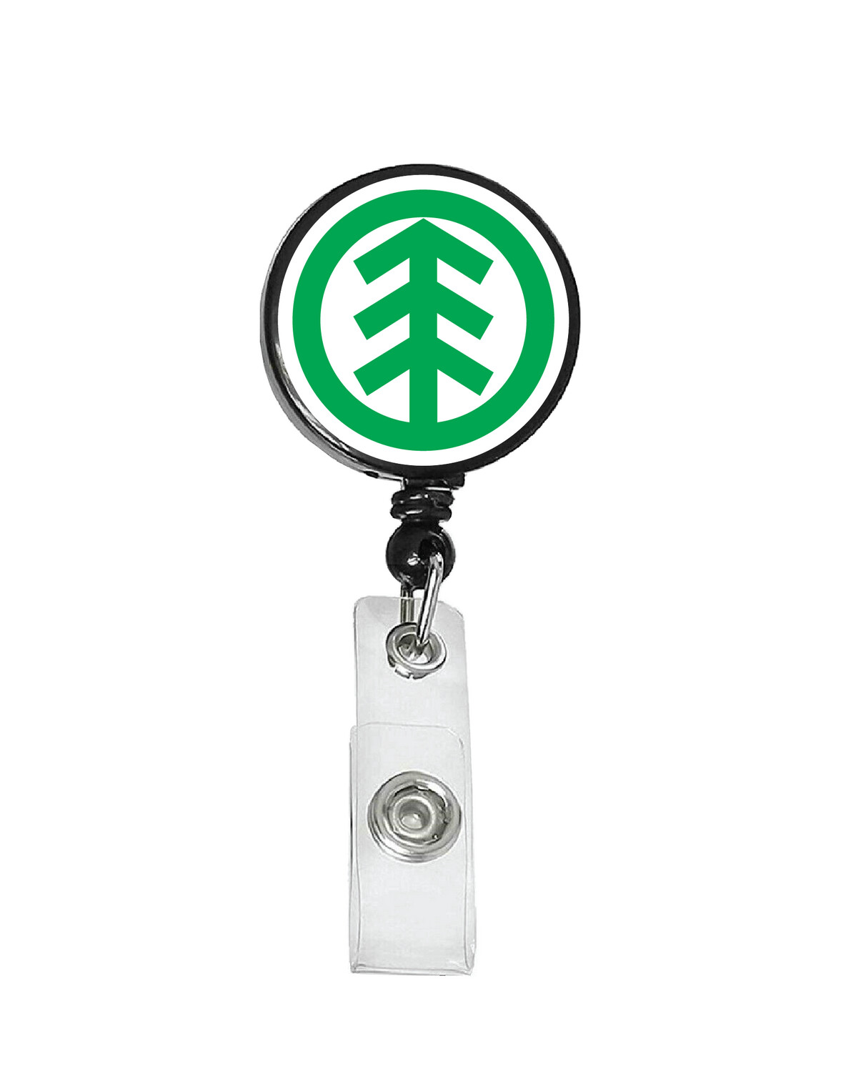 Railroad Logo Badge Reel - Minnesota Dakota Western Green Tree Logo