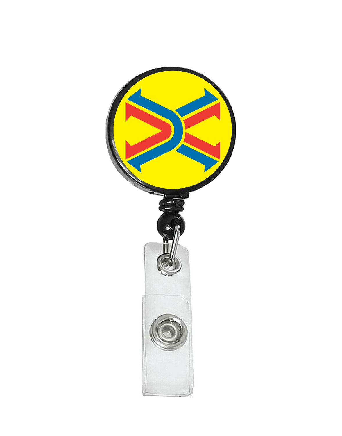 Railroad Logo Badge Reel - Railbox Rails Logo