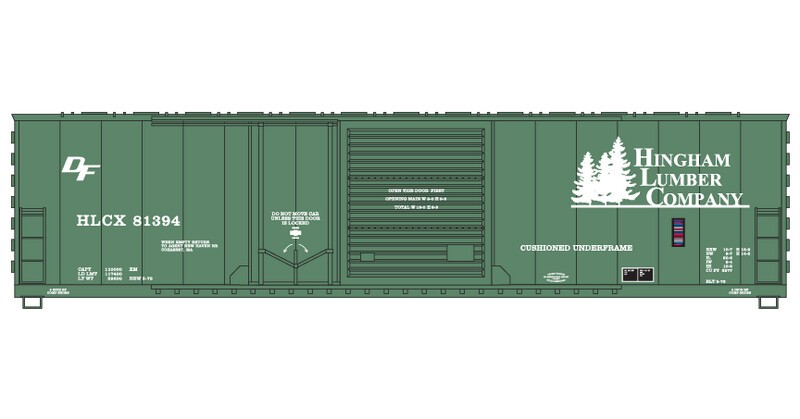 Hingham Lumber 50' Combo Door Box Car