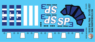 Estes Space Probe Decal Sheet
