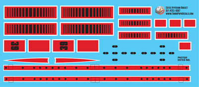 Estes Hyperion Rocket Decal Sheet