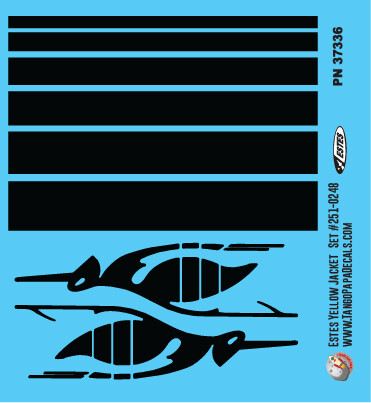 Estes Yellow Jacket Decal Set