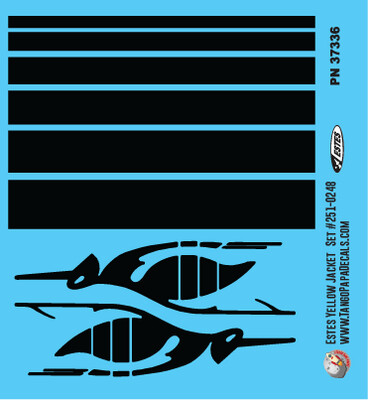 Estes Yellow Jacket Decal Set