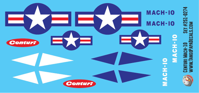Centuri Mach 10 Decal Set