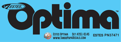 Estes Optima Decal Set