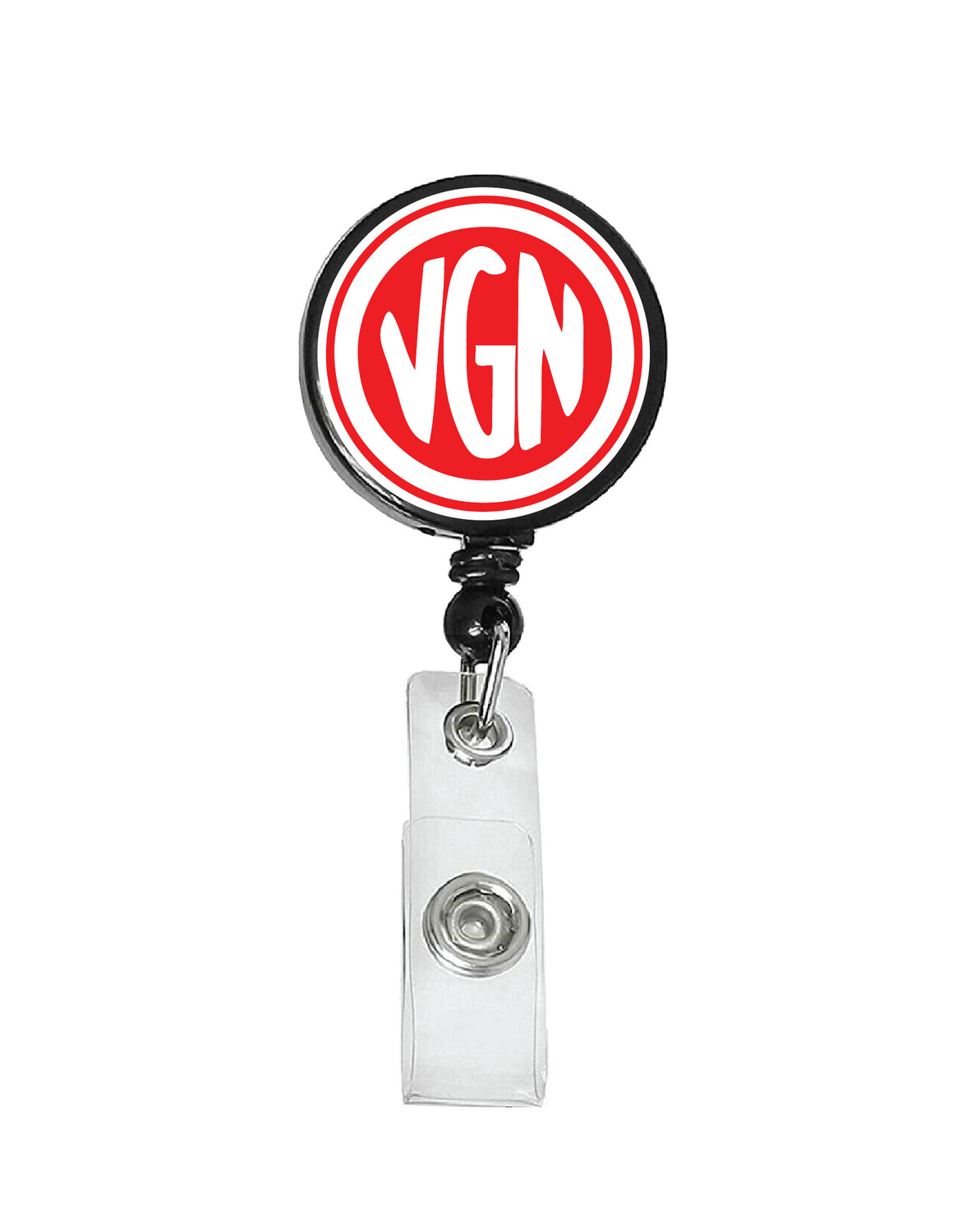 Railroad Logo Badge Reel - Virginian Railroad Logo (Red/White)