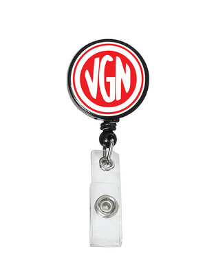 Railroad Logo Badge Reel - Virginian Railroad Logo (Red/White)