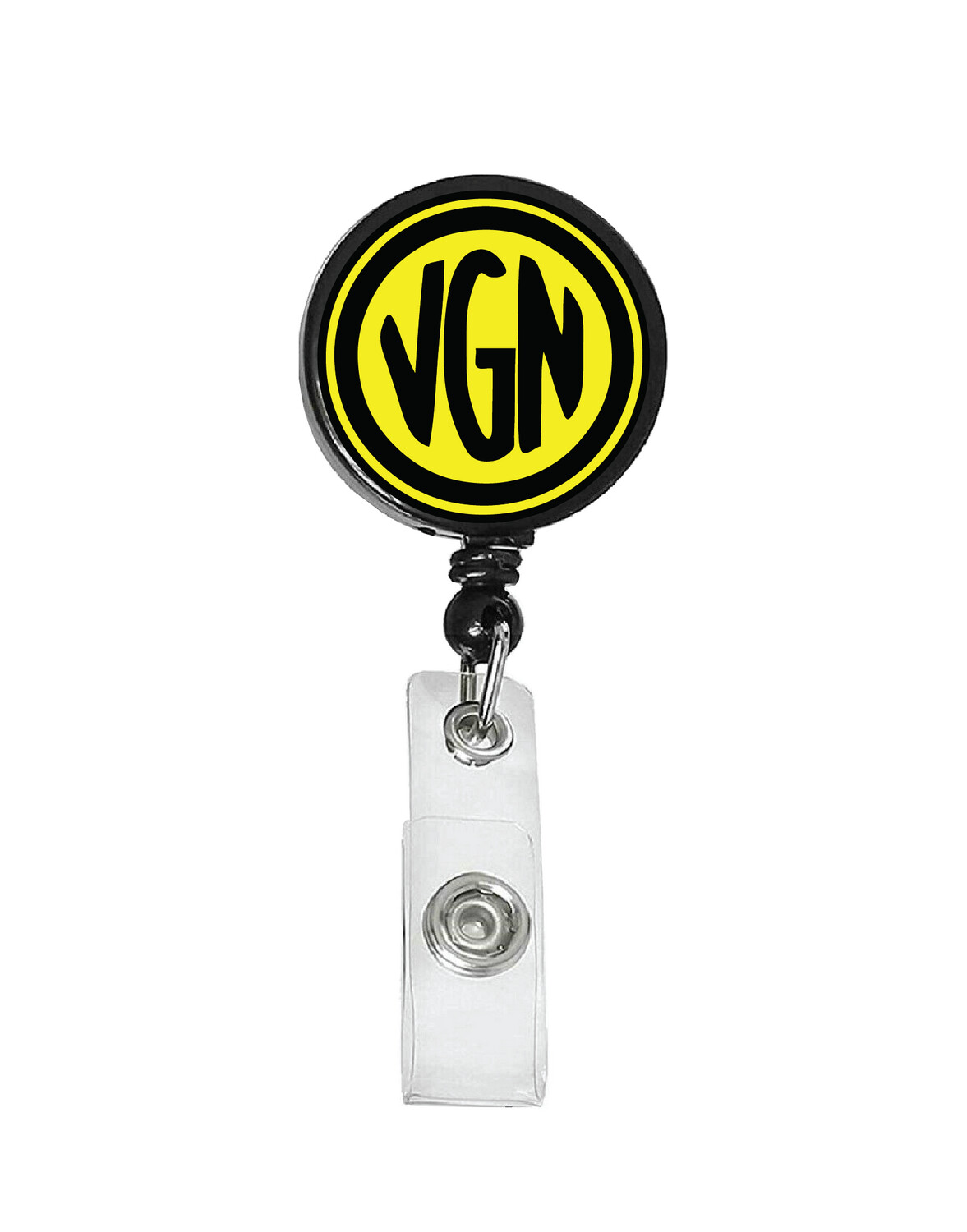 Railroad Logo Badge Reel - Virginian Railroad Logo (Black/Yellow)
