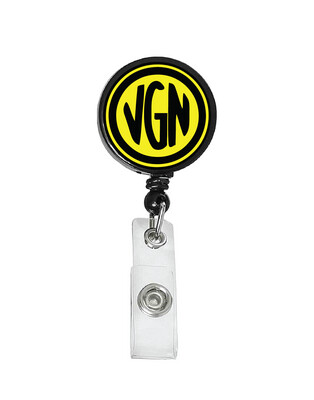 Railroad Logo Badge Reel - Virginian Railroad Logo (Black/Yellow)