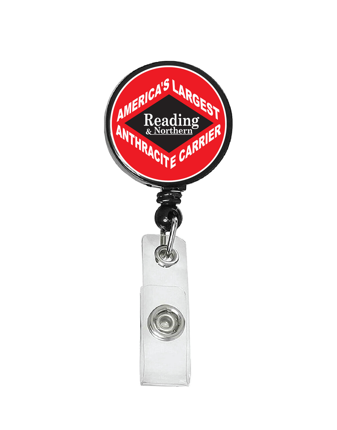 Railroad Logo Badge Reel - Reading Northern America&#39;s Largest Logo