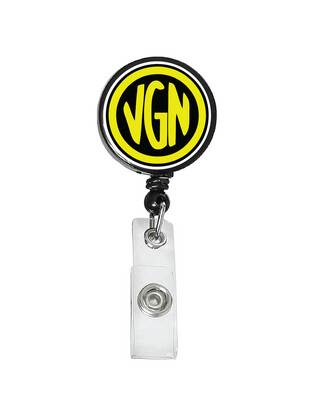 Railroad Logo Badge Reel - Virginian Railroad Logo (Yellow/Black)