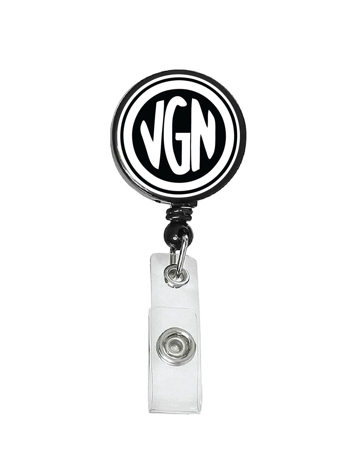 Railroad Logo Badge Reel - Virginian Railroad Logo (White/Black)