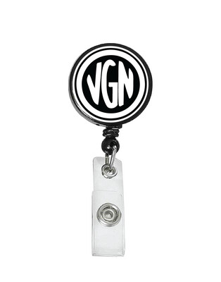 Railroad Logo Badge Reel - Virginian Railroad Logo (White/Black)