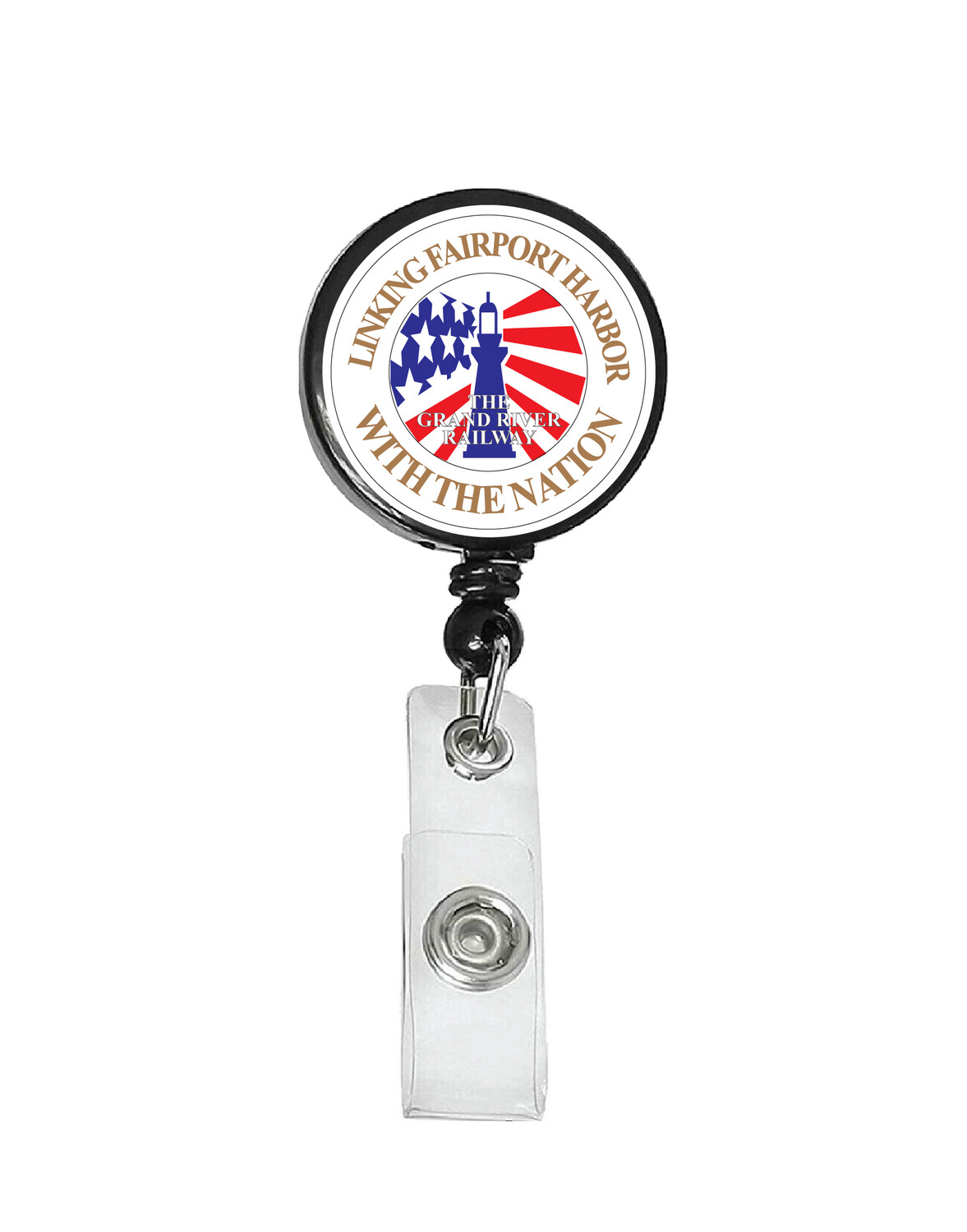 Railroad Logo Badge Reel - Grand River Railroad Logo