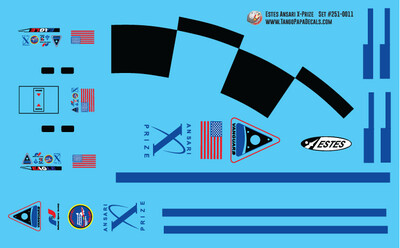 Estes Ansari X-Prize Decals