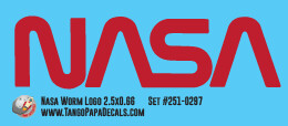 Nasa Worm Logo Decal