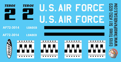 Estes Teros Rocket Decals