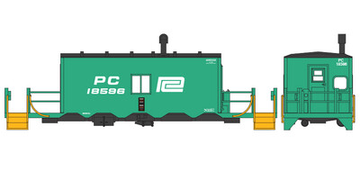 Penn Central N-11 Transfer Caboose Logo Decals